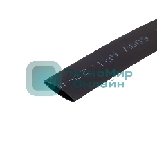 Трубка термоусаживаемая Rexant 8.0/4.0мм черный ролик 2.44м