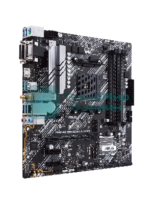 Материнская плата ASUS PRIME B550M-A WIFI II, AM4, AMD B550, 4xDDR4, 4xSATA, 2xM.2, 1xPCI-E 4.0 x16, 2xPCI-E x1, 1xDVI-D, 1xHDMI, 1xVGA, 1x 1Gb LAN, 2xUSB-A 3.2 Gen 2, 4xUSB-A 3.2 Gen 1, 3x3.5 мм, 7.1, Micro-ATX