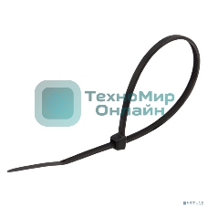 Стяжка кабельная нейлоновая Rexant 400x4,8 мм, черный (25 шт/уп)