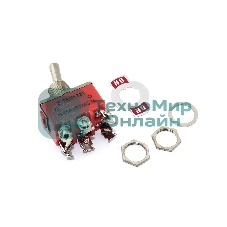 Тумблер E-TEN1321, 250V, 15A, 6 контактов, клеммы под винт, ON-ON