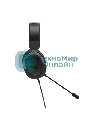 Гарнитура ASUS TUF Gaming H3 чёрный/серый, проводная, mini jack 3.5 мм, регулятор громкости, отключаемый микрофон