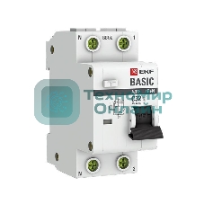 Выключатель автоматический дифференциального тока EKF DA12-32-30-bas 1P+N 32А 30мА тип АС х-ка C эл. 4,5кА АД-12 EKF Basic