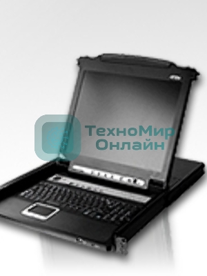Коммутаторы консоли ATEN SINGLE RAIL 16P PS/2-USB LCDKVMP 17INCH (CL5716MR).