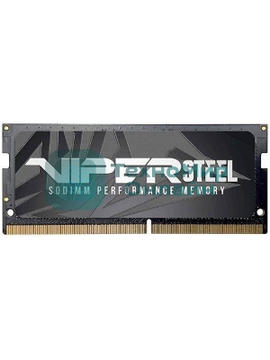 Оперативная память Patriot Steel Series, DDR4, 32GB (1x32 GB), 3200 MHz, CL22, радиатор, черный, SO-DIMM