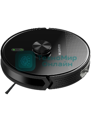 Робот-пылесос TopDevice TDSRC003_BK черный, 40 Вт, 2600 мА·ч Li-Ion, уборка влажная/сухая, пылесборник контейнер 0.4 л