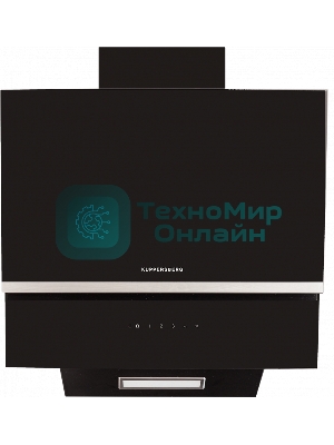 Вытяжка каминная Kuppersberg F 600 B черный/нержавеющая сталь, 60 см, 650 куб. м/ч, 47 дБ