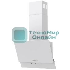 Наклонная вытяжка Kuppersberg F 603 W, 60 см, High-Tech, таймер, макс. производительность 850 м3/ч, 3 скорости, обратный клапан, сенсорное управление, дисплей, LED освещение, уровень шума 53 дБ, белый