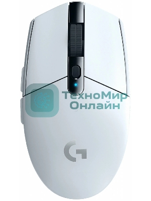 Мышь беспроводная Logitech G304 Lightspeed белый, 12000 dpi, радиоканал, USB, кнопки - 6