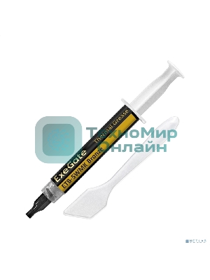 Термопаста ExeGate ETb-5WMK Bronze (4,9 Вт/(м•К), 3г, шприц с лопаткой)