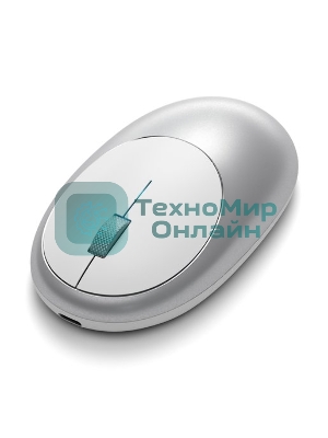 Мышь беспроводная Satechi M1 серебристый, 1200 dpi, Bluetooth, кнопки - 3