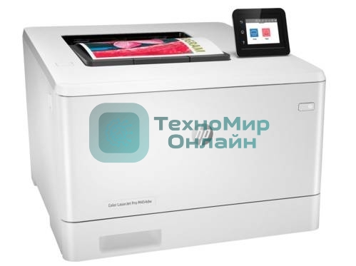 Принтер лазерный HP Color LaserJet Pro M454dw (W1Y45A#B19), А4, цветной, печ. до 27 стр/мин., 600 x 600 dpi, USB, RJ-45, Wi-Fi, BlueTooth, Air Print, Mopria