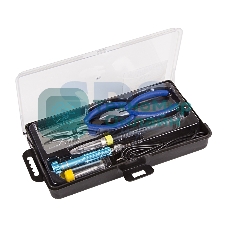 Набор для пайки Rexant (USB паяльник 8 Вт, кусачки, тонкогубцы, подставка, припой, отвертка)