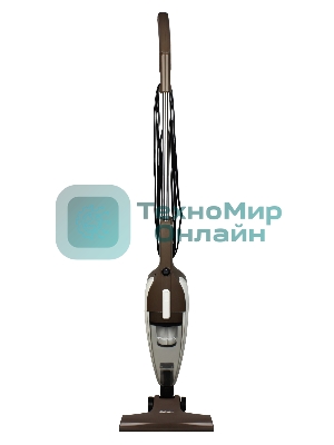 Пылесос вертикальный/ручной Starwind SCH1260 коричневый/белый, питание от сети, 120 Вт, уборка сухая, пылесборник 1.2 л