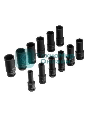 Набор ударных глубоких шестигранных торцевых головок Stels 1/2