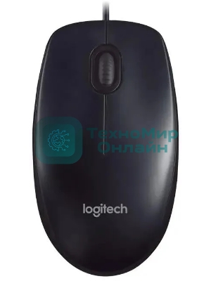 Мышь проводная Logitech M90 черный/серый, 1000 dpi, USB, кнопки - 3