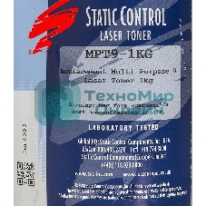 Тонер Static Control MPT9-1KG черный флакон 1000гр. для принтера HP LJ Pro PM401/P2055/P3005/P3015