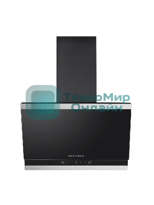 Вытяжка каминная Kuppersberg High-Tech F 603 Bx черно-серебристая, 59.5 см, 850 куб. м/ч, 53 дБ