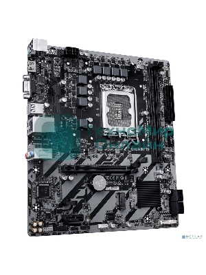 Материнская плата Gigabyte H810M H, LGA1851, Intel H810, 2xDDR5, 4xSATA, 1xM.2, 1xPCIe 4.0 x16, 1xPCIe 3.0 x1, 1xHDMI, 1xD-Sub, 1x1Gb LAN, 1xUSB-C 5Gbps, 4xUSB-A 5Gbps, 7xUSB-A 2.0, 3x3.5 мм, 7.1, mATX