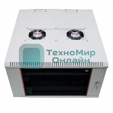 Шкаф телеком. настен, 9U, 600x650 дверь стекло (ШРН-9.650) (1 коробка)