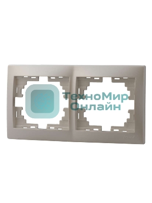 Рамка 2-м Мира горизонт. жемчуж. Lezard 701-3000-147