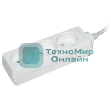 Удлинитель 3х3 м без заземл. 10А IP20 У3 2P IEK WYP10-06-03-03-N
