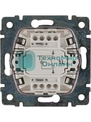 Механизм выключателя 1-кл. СП Valena 10А IP31 с зел. инд. бел. Legrand 774410