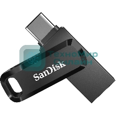 Флешка USB SanDisk DDC3 Ultra Dual Go (SDDDC3-064G-G46), 64Gb, USB 3.1/USB Type-C, R/W 150/30, черный