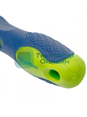 Отвертка Сибртех PZ2 х 100 мм, CrV, двухкомпонентная рукоятка