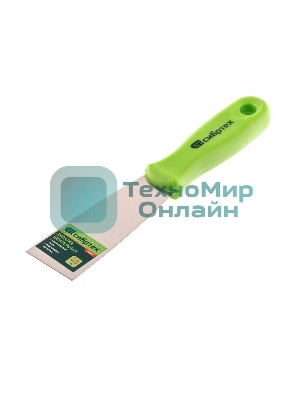 Шпательная лопатка из нержавеющей стали Сибртех, 40 мм, пластмассовая ручка