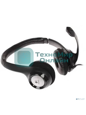 Гарнитура проводная Logitech Headset H390 USB черный