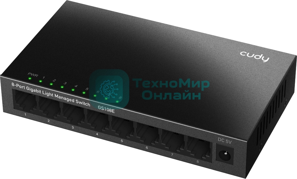 Коммутатор Cudy GS108E (L2+) 8x1 Гбит/с настраиваемый