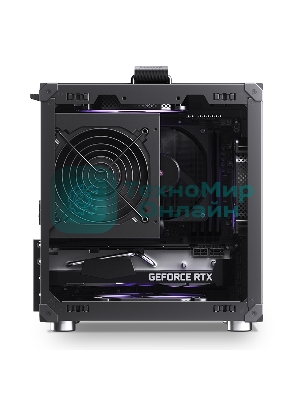 Компьютерный корпус JONSBO Computer Case C6Handle black hang-in version черный, Mini-Tower, материнская плата mATX, без БП, прозрачная боковая панель