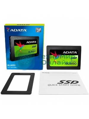 Накопитель SSD ADATA SU650, 240Gb, SATA III, 2.5