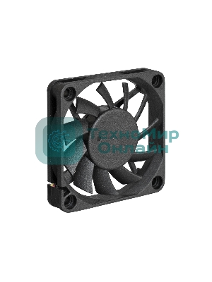 Вентилятор для корпуса ExeGate ExtraSilent ES06010S3P черный, 60 мм, 2000 об/мин, 16 дБ, 3 pin