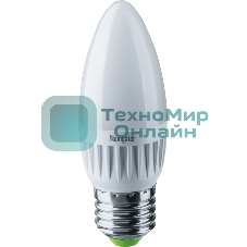 Лампа светодиодная Navigator NLL-C37-7-230-4K-E27-FR 7Вт свеча 4000К белый E27 560лм 176-264В