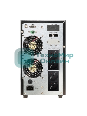 Источник бесперебойного питания CROWN On-Line CMUOA-350-2K EURO 2000VA/1800W, корпус металл, TOWER, АКБ 6*12V/7AH, PF-0.9, AVR 110-300V, порт RJ-11/45+USB/RS-232, EPO, розетки 4*EURO, входной кабель 2 м, вентилятор охлаждения, автомат, слот для SNMP, порт для доп. батарейных кабинетов, ПО