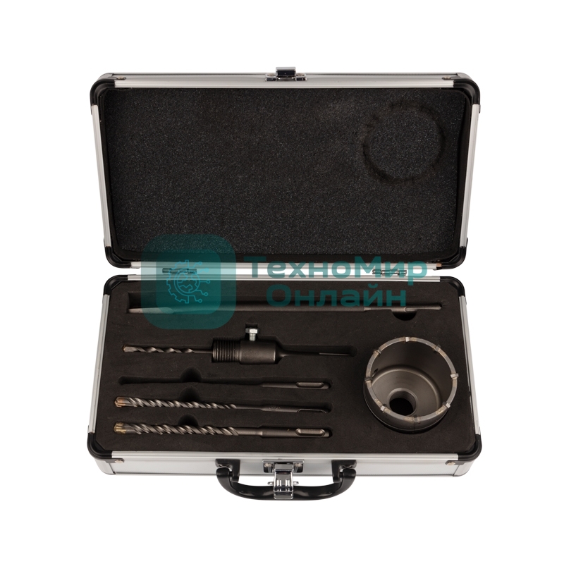 Набор для установки подрозетников Kranz SDS PLUS, 5 предметов