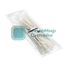 Стяжка (хомут) нейлоновая ExeGate EX293137RUS CV66-450x7.5W (нейлон 6.6, 450x7.5 мм, неоткрывающаяся, halogen free, -40°C - +85°C, белая, 100 шт)