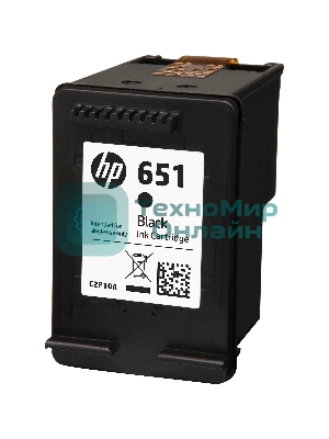 Картридж струйный HP 651 C2P10AE черный для HP DJ IA5575e (600 стр.)