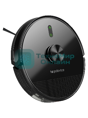 Робот-пылесос TopDevice TDSRC003_BK черный, 40 Вт, 2600 мА·ч Li-Ion, уборка влажная/сухая, пылесборник контейнер 0.4 л