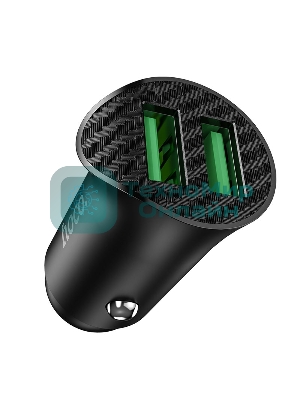Авто ЗУ/QC 3.0/2 USB/HOCO HC-35027 Z39/Выход: 5V_9V_12V, 18W/черный