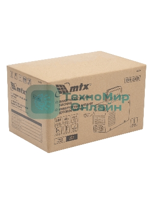 Инверторный аппарат дуговой сварки MTX MMA-220BS, 220 А, ПВ 60%