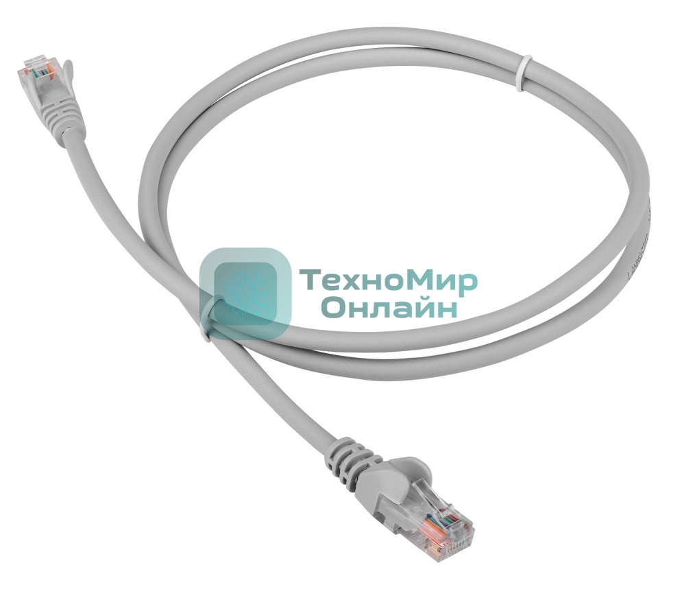 Патч-корд LANMASTER LSZH UTP cat.5e, 15 м, серый