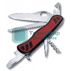 Нож перочинный Victorinox Forester M Grip (0.8361.MC) 111мм 12функций красный/черный