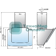 Вытяжка наклонная Elikor Кварц 60П-1000-Е4Д черный, 59 см, 1000 куб. м/ч, 59 дБ