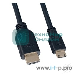 Кабель PERFEO HDMI A вилка - HDMI C (mini HDMI) вилка, ver.1.4, длина 2 м