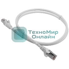 Патч-корд LANMASTER LSZH FTP кат.5e, 5.0 м, белый