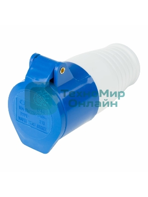 Розетка Rexant 213 переносная 2Р+РЕ 16А 220В IP44