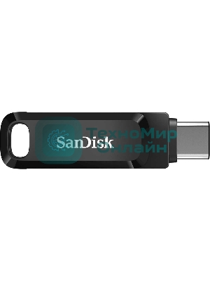 Флешка USB SanDisk DDC3 Ultra Dual Go (SDDDC3-064G-G46), 64Gb, USB 3.1/USB Type-C, R/W 150/30, черный