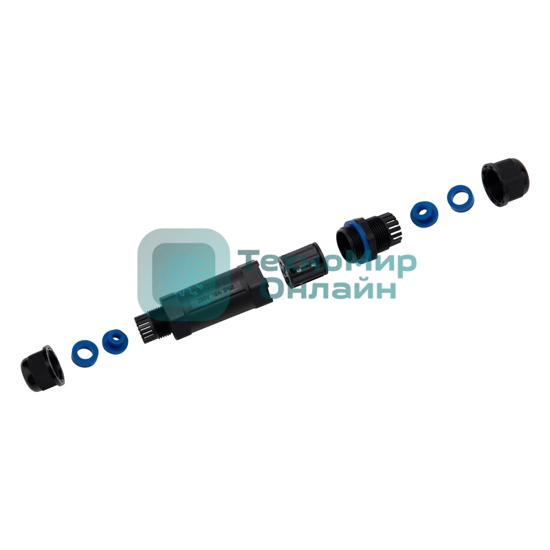 Кабельный коннектор I-образный Rexant (5PIN) IP68